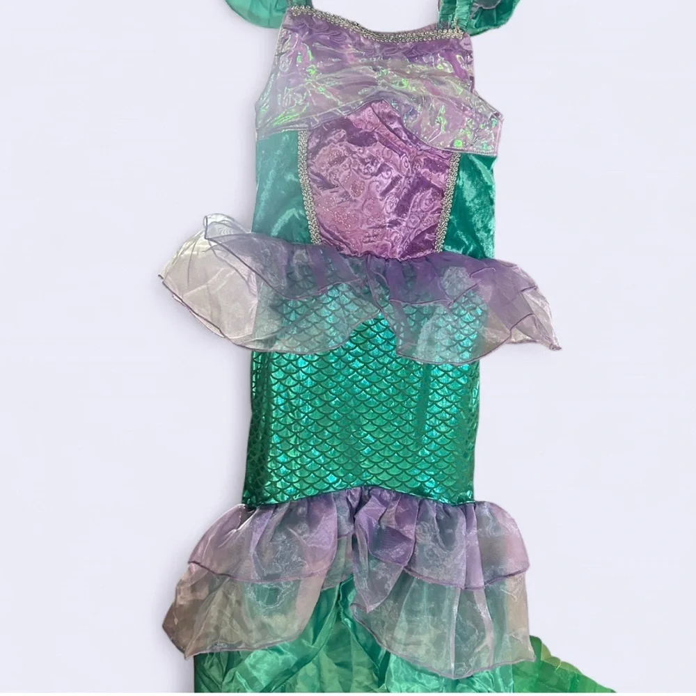 Mermaid Princess Kids Costume - Green and Purple
